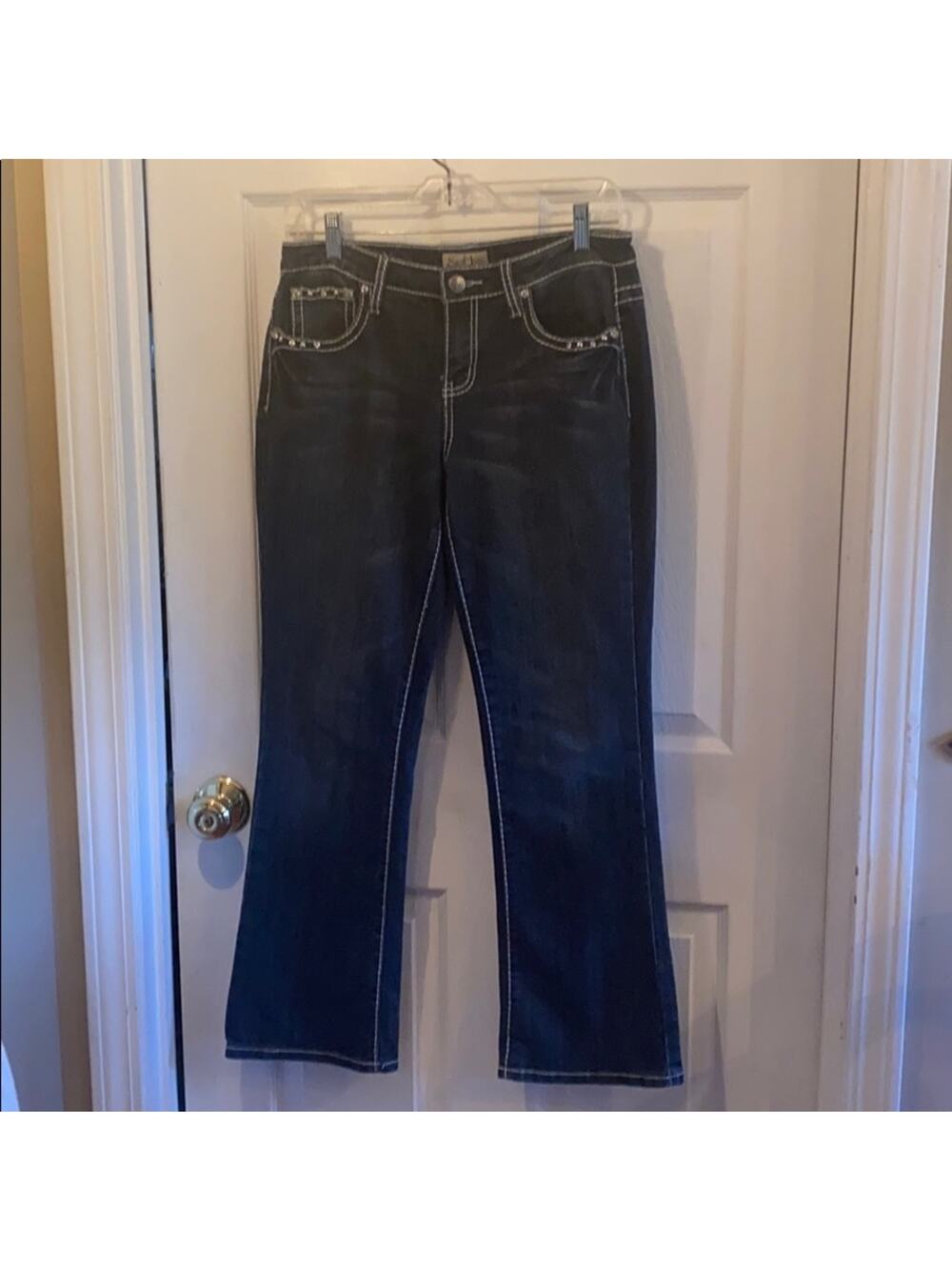 Earl jeans women’s 8p rhinestone beaded jeans